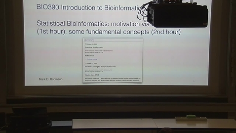 Vorschaubild für Eintrag Introduction to Bioinformatics - Lecture 03: Statistical Bioinformatics