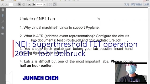 Thumbnail for entry 2021 NE1 lecture 2 - Superthreshold blackboard - Tobi Delbruck