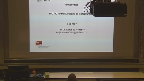 Vorschaubild für Eintrag Introduction to Bioinformatics - Lecture 07: Proteomics