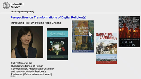 Thumbnail for entry Digitale Religionen – Digitale Theologien – Current Transformations. Einführungsvorlesung