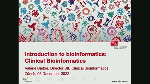 Vorschaubild für Eintrag Introduction to Bioinformatics - Lecture 12: Clinical Bioinformatics