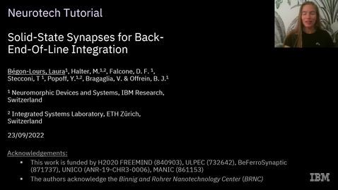Vorschaubild für Eintrag NEUROTECH Tutorial: Solid-State Synapses for Back-End-of-Line Integration.