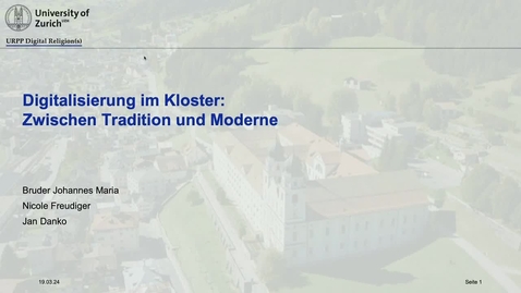 Thumbnail for entry Digitalisierung im Kloster: Zwischen Tradition und Moderne