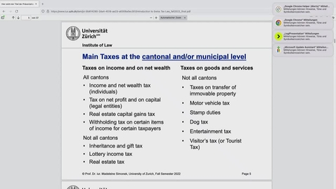 Thumbnail for entry Introduction to Swiss Tax Law  7.10.22
