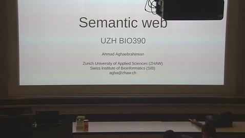 Vorschaubild für Eintrag Introduction to Bioinformatics - Lecture 10: Semantic Web