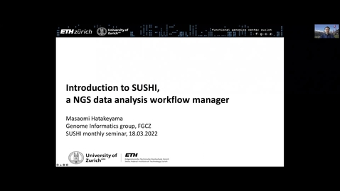 Vorschaubild für Eintrag SUSHI seminar, Introduction to SUSHI, 18 Mar. 2022
