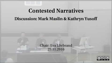 Thumbnail for entry Contested Narratives