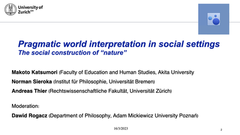 Thumbnail for entry Pragmatic world interpretation in social settings