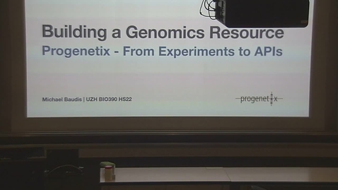 Vorschaubild für Eintrag Introduction to Bioinformatics - Lecture 11: Building a Cancer Genomics Resource