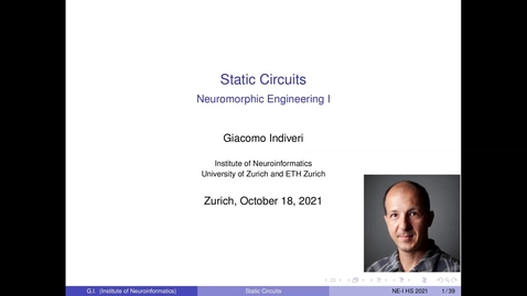 Thumbnail for entry 2021 NE1 lecture 4 - static circuits - G Indiveri