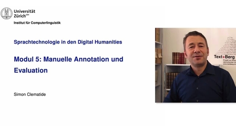 Thumbnail for entry Modul 5a: Manuelle Annotation und Evaluation