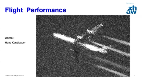 Vorschaubild für Eintrag Flight Performance - Introduction and basic definitions
