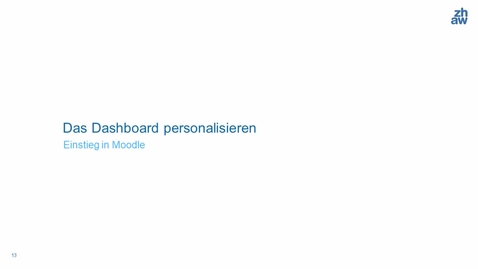 Vorschaubild für Eintrag Dashboard personalisieren