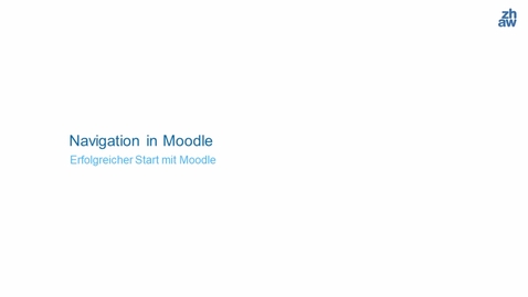 Vorschaubild für Eintrag Navigation in Moodle