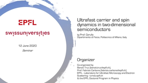 Thumbnail for entry 4, seminar - Ultrafast carrier and spin dynamics in two-dimensional semiconductors