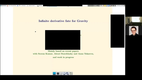 Thumbnail for entry Alexey Koshelev (Universidade da Beira Interior, Covilha): Infinite derivative fate for gravity [25.10.2021]
