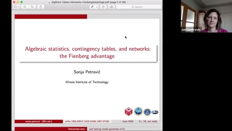 Thumbnail for entry Algebraic statistics, tables, and networks